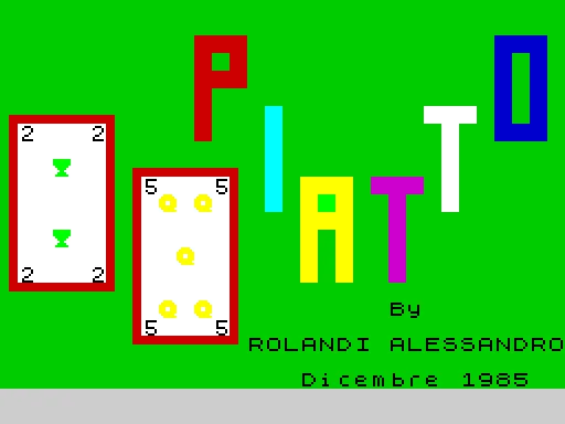 Piatto — ZX Spectrum — скриншот