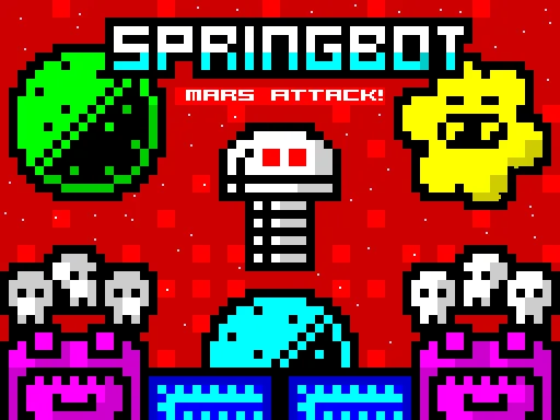 Springbot - Mars Attack! — ZX Spectrum — скриншот