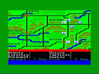 Battle of the Bulge — Amstrad CPC — скриншот