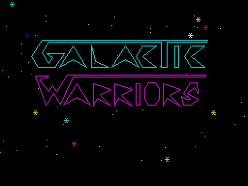 Galactic Warriors — ZX Spectrum — скриншот