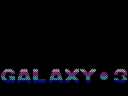 Galaxy 3 — ZX Spectrum — скриншот