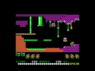 Auf Wiedersehen Monty — Amstrad CPC — скриншот