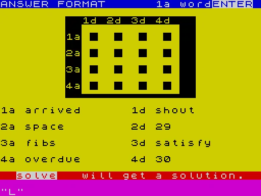 Quartet — ZX Spectrum — скриншот