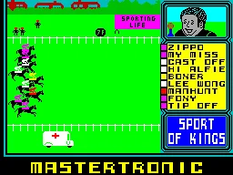 Sport of Kings — ZX Spectrum — скриншот