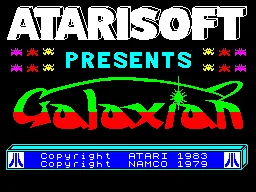 Galaxian — ZX Spectrum — скриншот