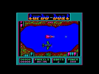 Turbo Boat Simulator — Amstrad CPC — скриншот