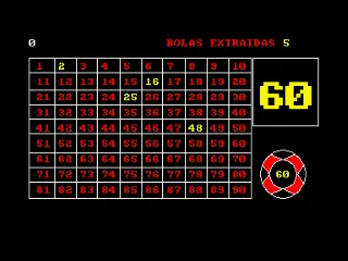 Bingo — Amstrad CPC — скриншот