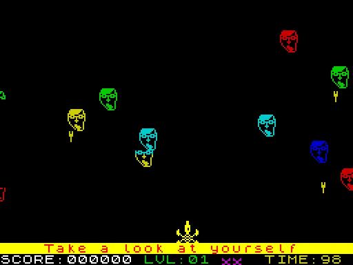 Invaders — ZX Spectrum — скриншот