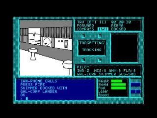 Tau Ceti — Amstrad CPC — скриншот
