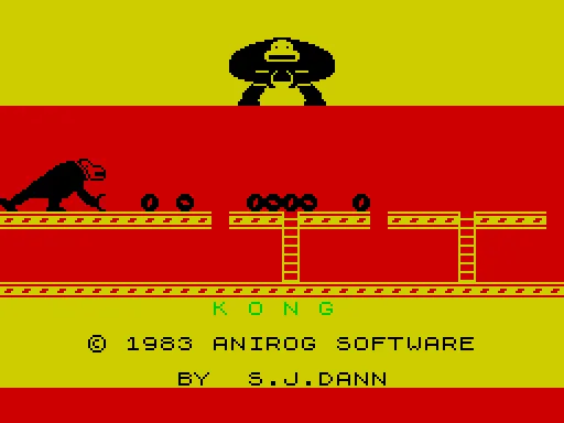 Kong — ZX Spectrum — скриншот