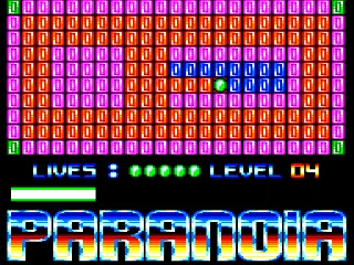 Paranoia — Amstrad CPC — скриншот