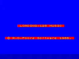 128 Music + Carols — ZX Spectrum — скриншот