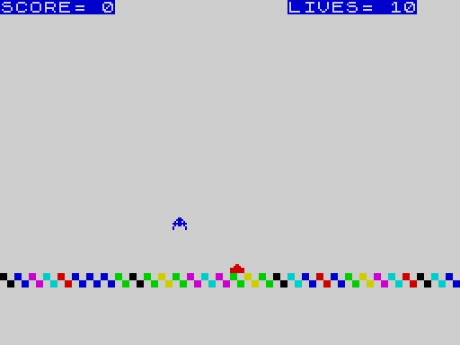 Invaders — ZX Spectrum — скриншот