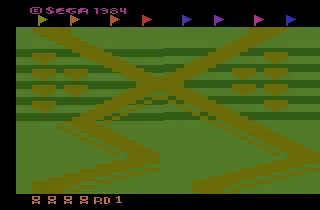 Up 'n Down (USA) — Atari 2600 — скриншот