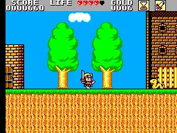 Super Wonder Boy - Monster World (Japan) — Sega Master System — скриншот